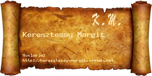 Keresztessy Margit névjegykártya